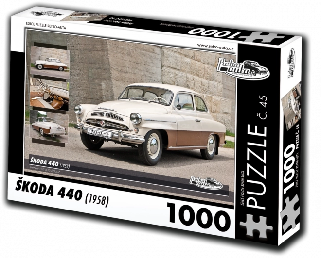 RETRO-AUTA Puzzle č. 45 Škoda 440 (1958) 1000 dílků