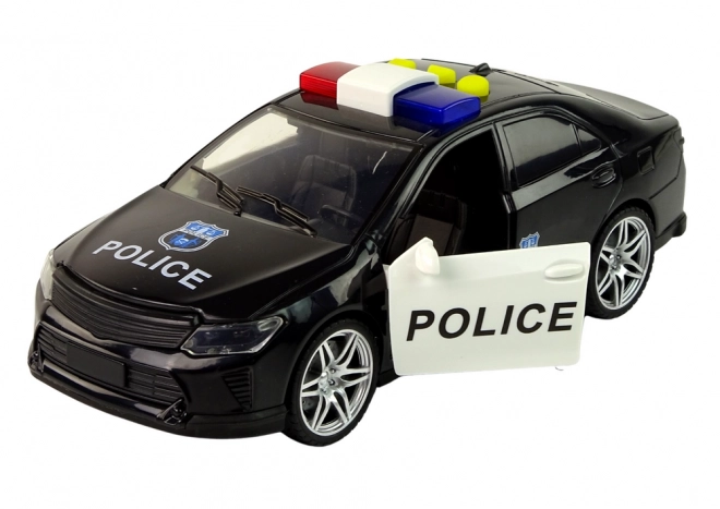 Policejní auto 1:14 Světla Zvuky Černá