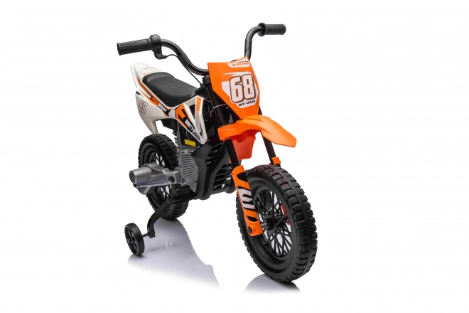 Dětská elektrická motorka Cross Pantone 361C oranžová