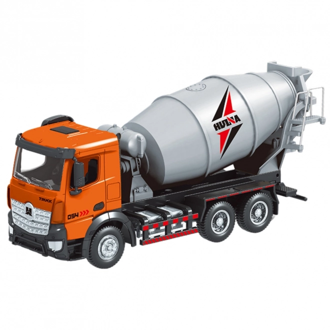 Betonový Mixér Kovový Model Huina oranžový 1:50