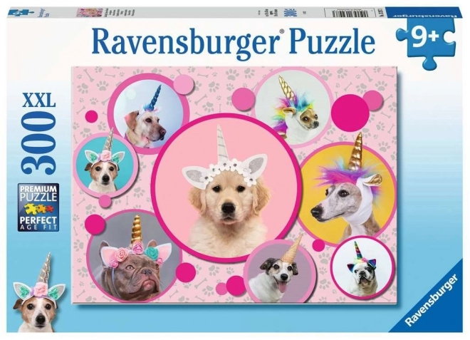 Ravensburger puzzle jednorožci psi