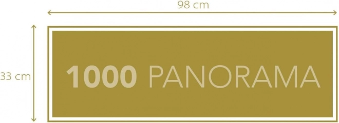 Puzzle 1000 prvků Kompaktní panorama Koně