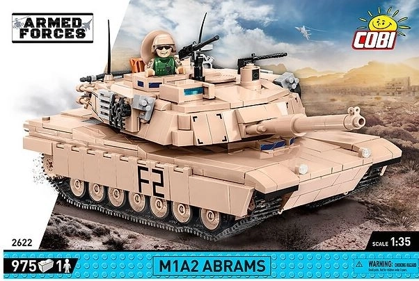 COBI 2622 Armed Forces Abrams M1A2, 1:35, 982 k, 1 f