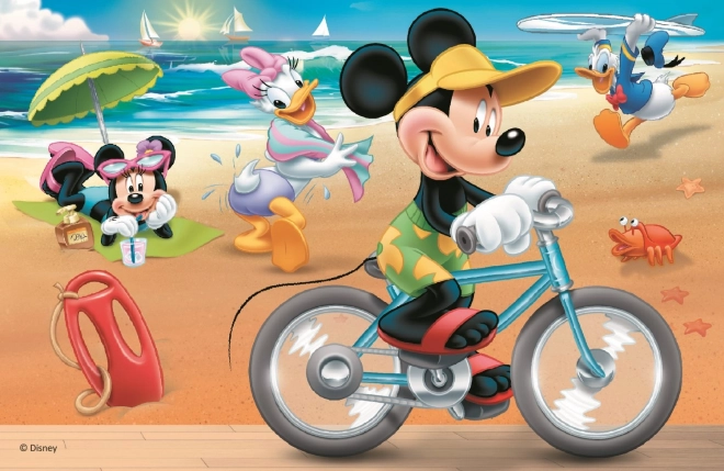 TREFL Puzzle Mickey Mouse: Na pláži 54 dílků