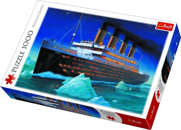 Puzzle Titanic 1000 dílků v krabici 40x27x6cm