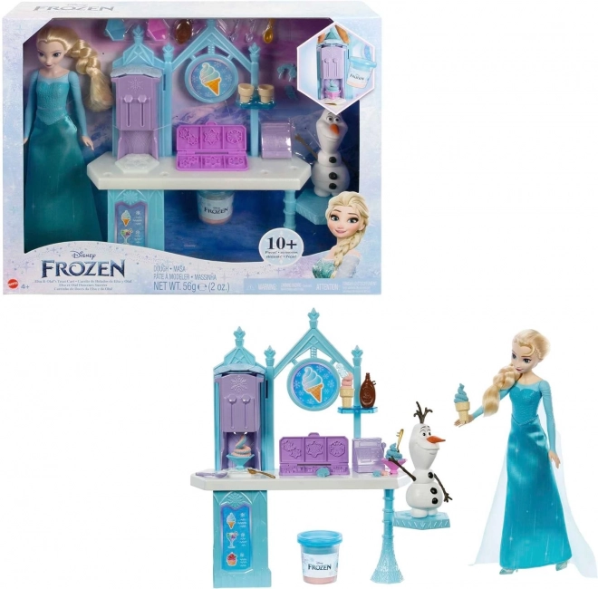 Frozen Zmrzlinový stánek s Elsou a Olafem herní set HMJ48