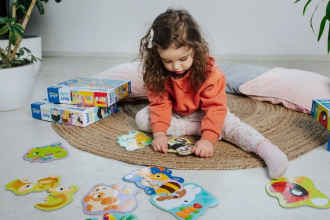 Baby puzzle se zvířátky 2 - 6 dílků