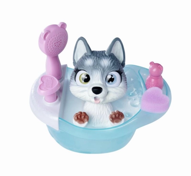 Pejsek Husky Pamper Petz ve vaně