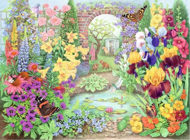 RAVENSBURGER Puzzle Nádherné zahrady 4x500 dílků