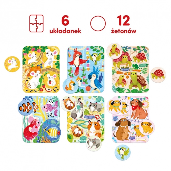 Puzzle myška a přátelé