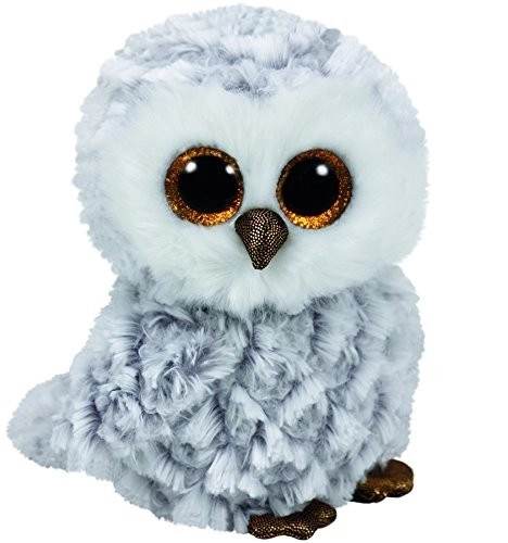 TY Beanie Boos Maskot sovička - bílá sova, 15 cm