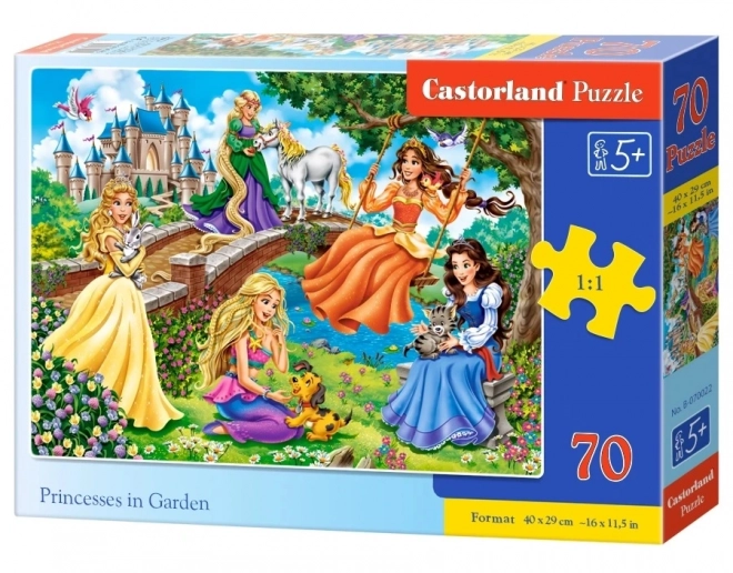 Dětské puzzle Princezny na zahradě 70 dílků