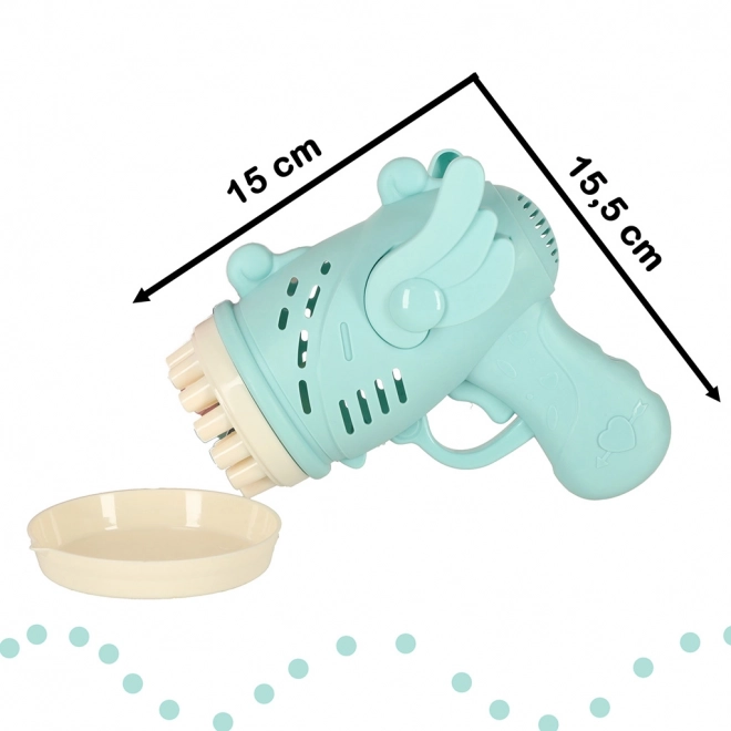 Pistolety na bubliny s křídly modrý