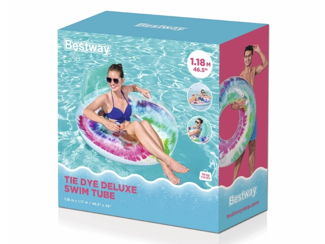 nafukovací plovací kruh s opěrkou a úchyty Bestway