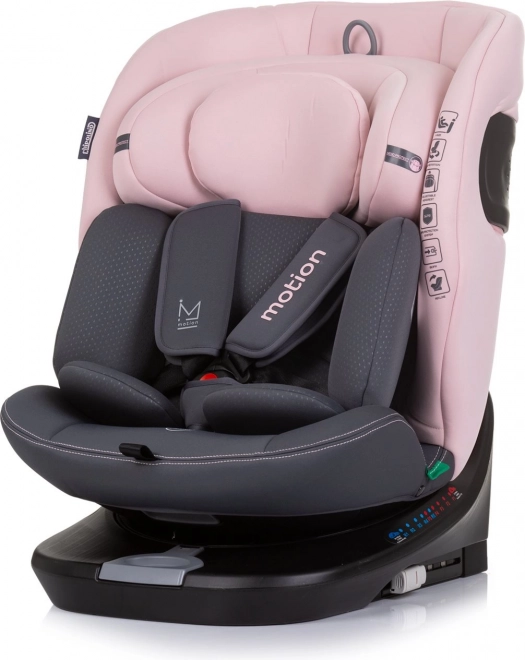 CHIPOLINO Autosedačka Motion i-Size 40-150cm Isofix 360, Flamingo