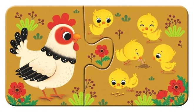 RAVENSBURGER Moje první puzzle Zvířátka a mláďátka 9x2 dílků