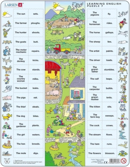 Larsen puzzle Angličtina 7: Na venkově