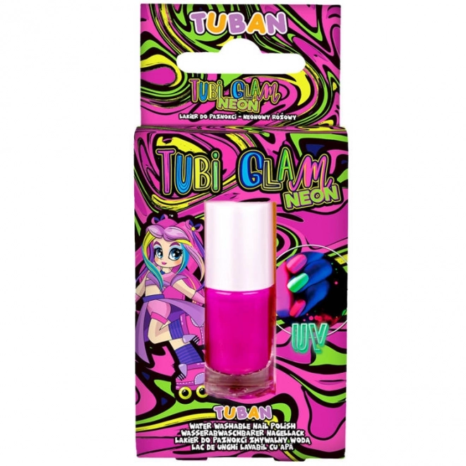 Tubi Glam růžový neonový lak na nehty