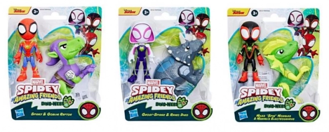 Spider-man spidey and his amazing friends 2-pack figurek hrdinovÉ a dino-zloČinci