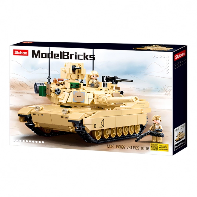 Sluban Model Bricks M38-B0892 Bitevní tank M1A2 Abrams