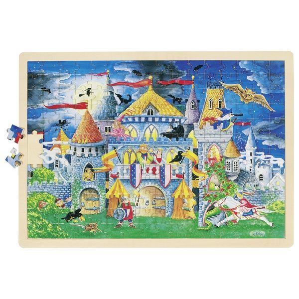 Velké puzzle pohádkového hradu
