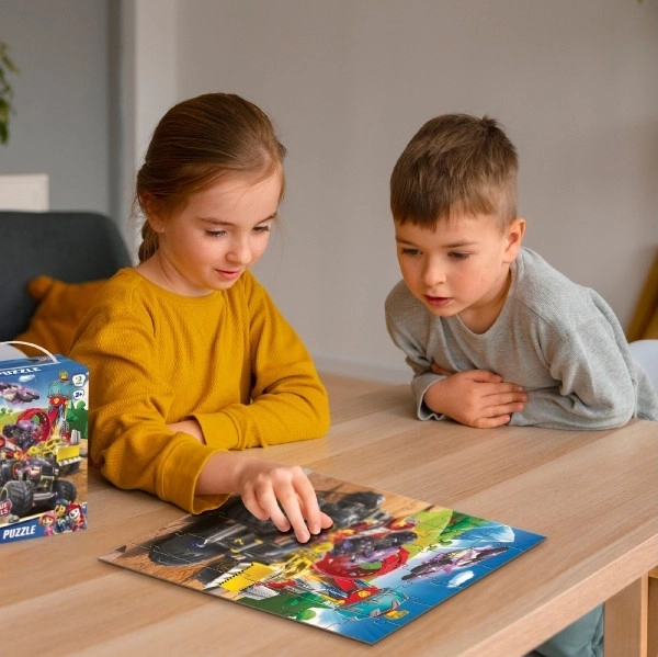 Puzzle Tlapková Patrola Záchrana na kolech