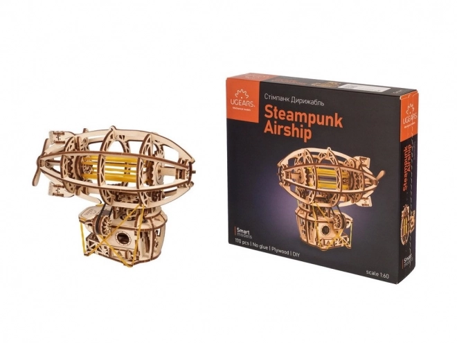 Ugears Dřevěná 3D mechanická stavebnice STEAMPUNK AIRSHIP