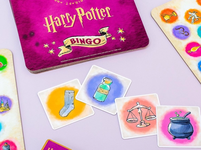 Bingo hra s tématem Harry Potter pro fanoušky dobrodružství v Bradavicích