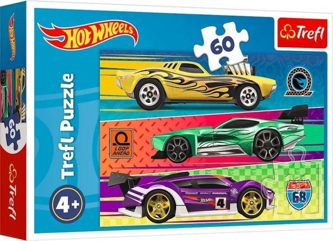 Puzzle 60 dílků Závody Hot Wheels