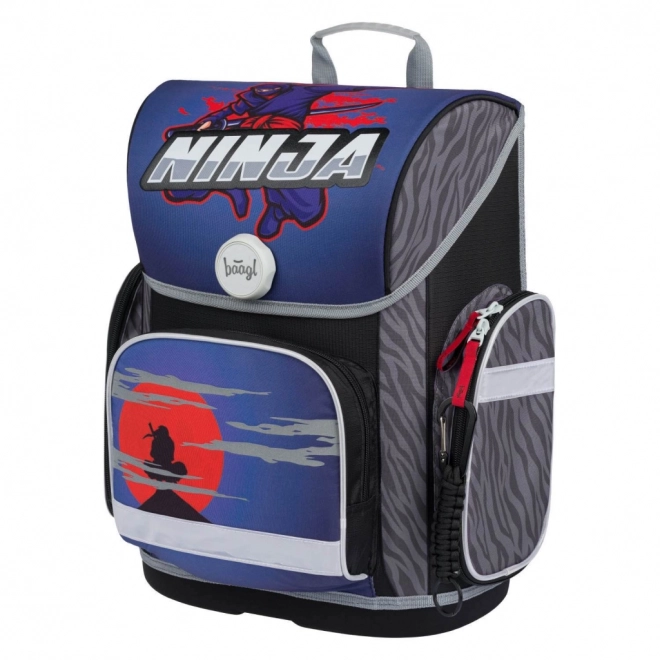 BAAGL SET 3 Ergo Ninja: aktovka, penál, sáček