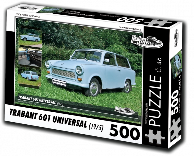 RETRO-AUTA Puzzle č. 46 Trabant 601 Universal (1975) 500 dílků