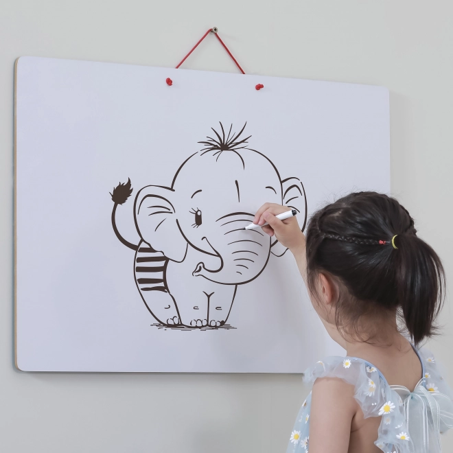 Viga 2v1 vzdělávací tabule s magnetickou mapou světa Montessori