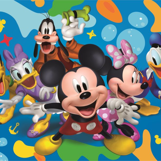CLEMENTONI Puzzle Mickey a přátelé 104 dílků