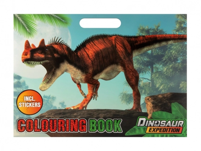 Kniha omalovánek Dinosaury se samolepkami