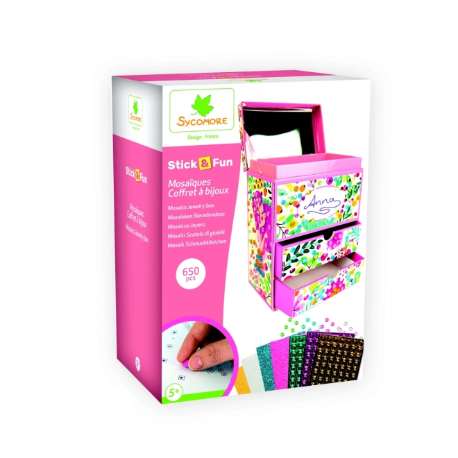 Stick & Fun mozaika 3D šperkovnice