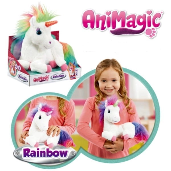 Interaktivní maskot Animagic Rainbow My Glowing Unicorn