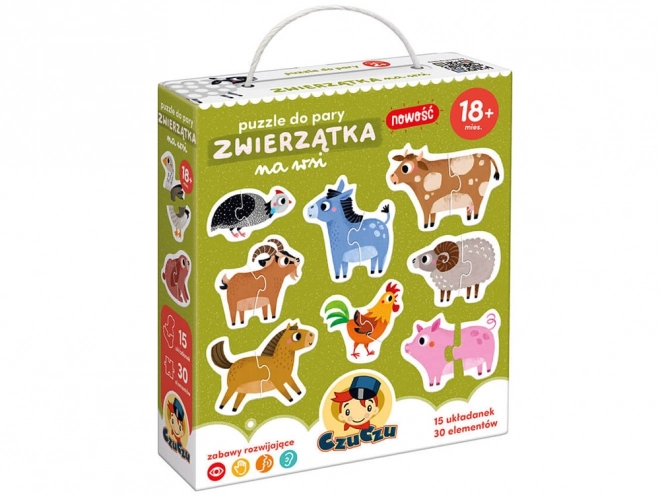 Puzzle CzuCzu – Zvířátka na venkově