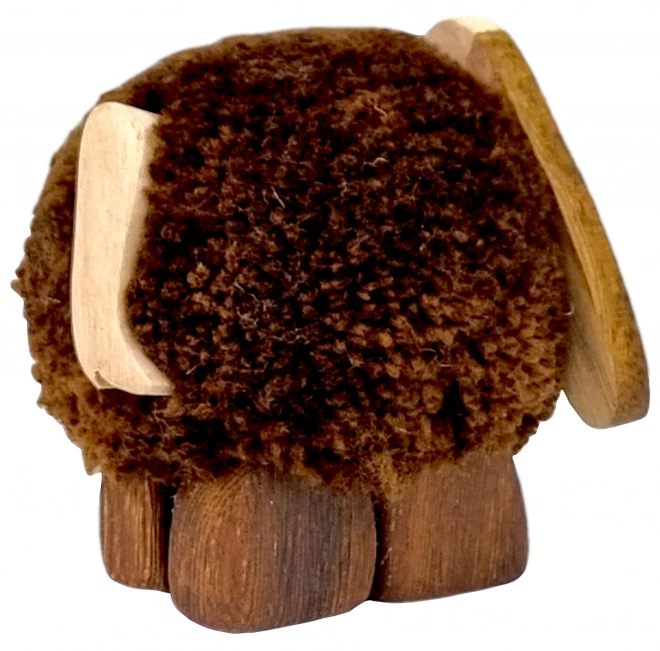 Dvěděti Dřevěná figurka XL pompom Pes