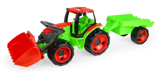 Traktor se lžící Giga Trucks s vlekem plast 62cm