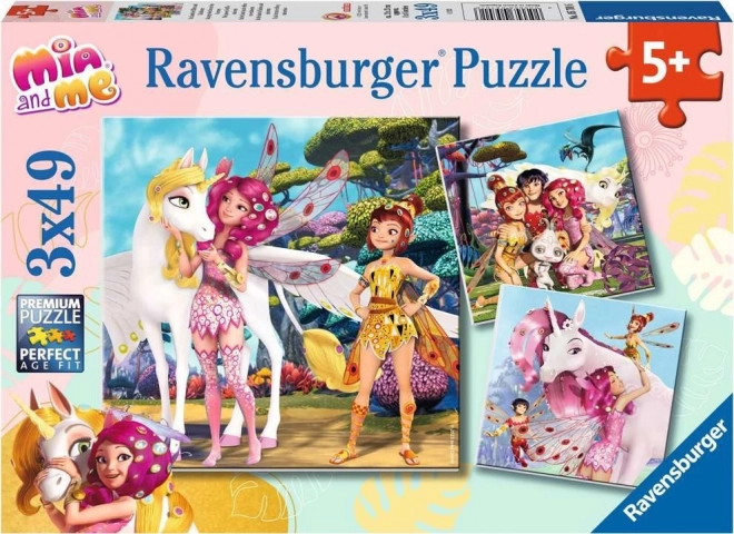 Puzzle RAVENSBURGER Mia a já 3x49 dílků