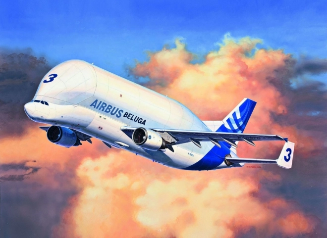 Plastikový model letadla Airbus A300-600ST Beluga 1/144