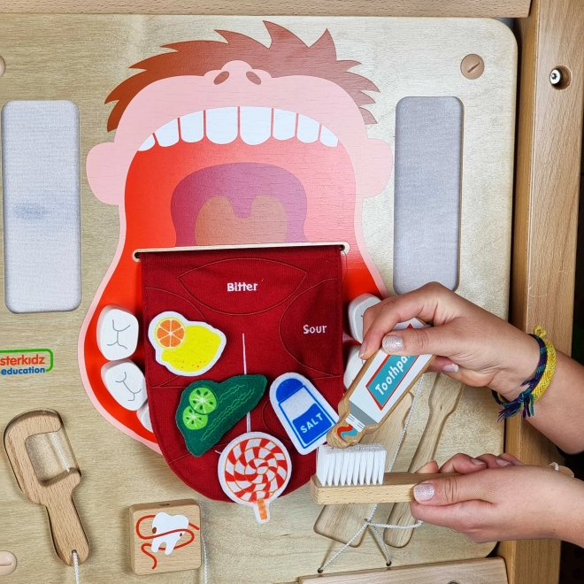 Sensory Board Higiena ústní dutiny Montessori