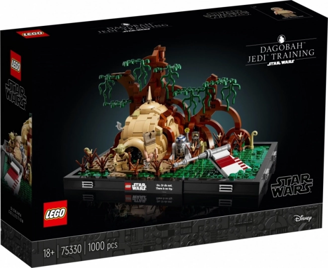 Jediský trénink na planetě Dagobah – LEGO Star Wars diorama