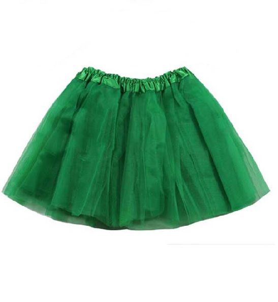 Zelená tylová sukně