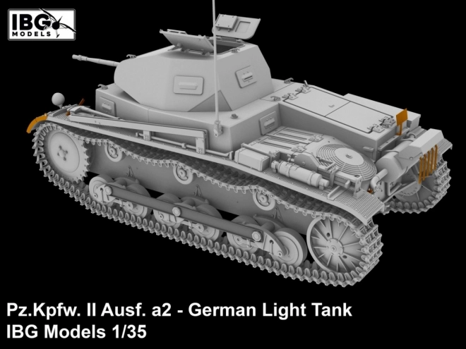 Plastikový model německého lehkého tanku Pz.Kpfw II Ausf. a2 1/35