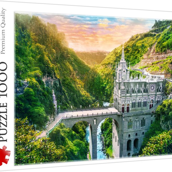 Puzzle Las Lajas Sanctuary  Colombia 1000 dílků