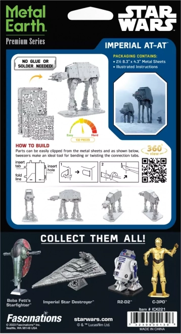 METAL EARTH 3D puzzle Premium Series: Star Wars Imperial AT-AT