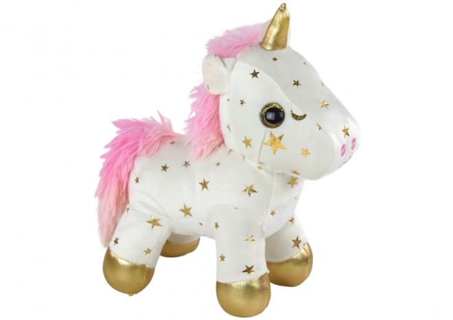 Plyšová ukolébavka Unicorn Lullaby White With Stars Set