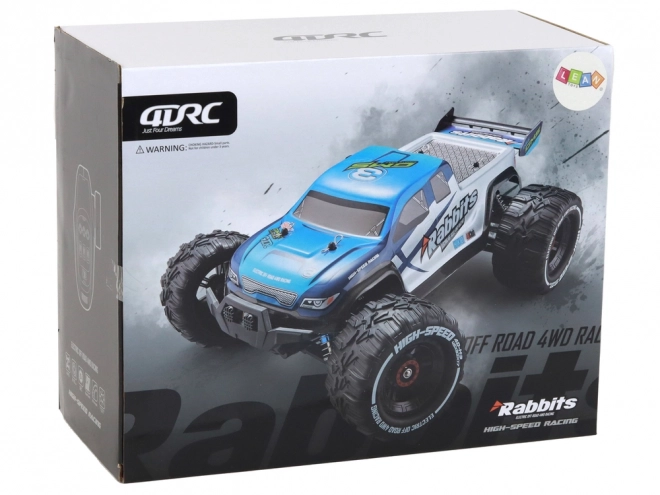 Terénní auto Rabbits RC pohon 4 kol Blue 2.4G