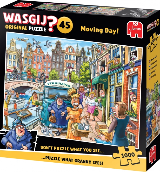 Jumbo puzzle Wasgij 45: Stěhování 1000 dílků